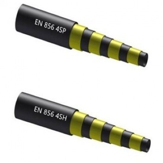 จำหน่ายอุปกรณ์ไฮดรอลิก อุปกรณ์นิวเมติกส์ - อาร์ เอส โฮส ด๊อกเตอร์ - ขายปลีก/ส่ง สายไฮดรอลิคลวด4ชั้น 4SP, 4SH